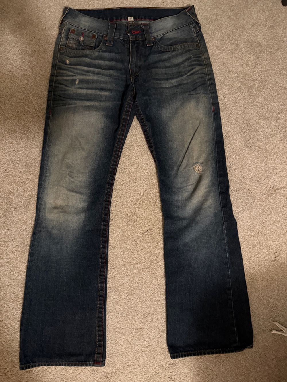 True Religion Billy Super T Flap Bootcut Jean - Picture 1 of 8